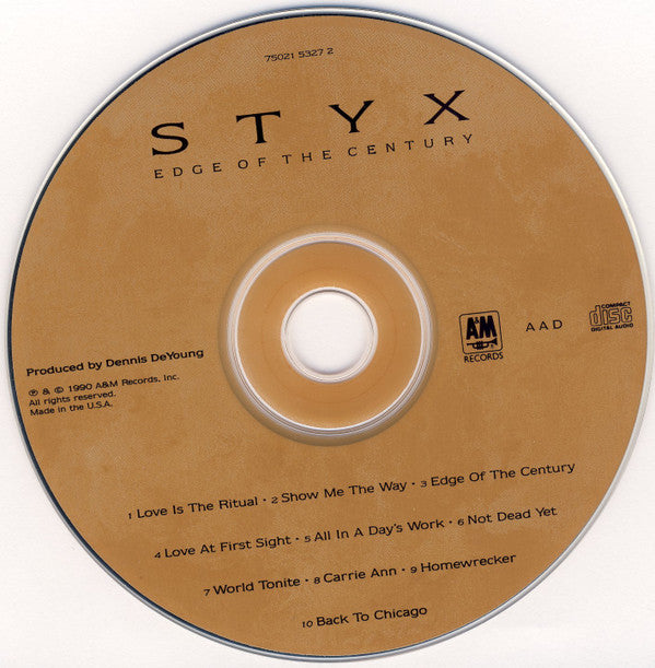 Styx : Edge Of The Century (CD, Album)