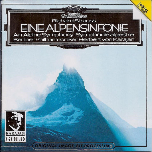 Richard Strauss, Berliner Philharmoniker • Herbert von Karajan : Eine Alpensinfonie = An Alpine Symphony = Symphonie Alpestre (CD, Album, Club, RE, RM)