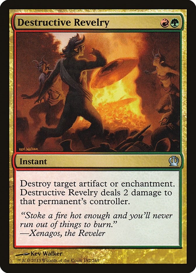 Destructive Revelry [THS - 192] Magic the Gathering MTG Trading Card