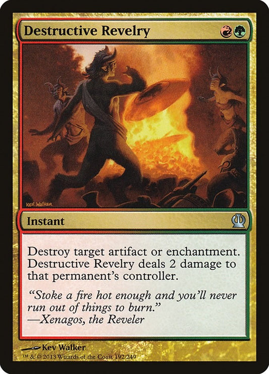 Destructive Revelry [THS - 192] Magic the Gathering MTG Trading Card