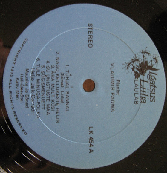 Liilia Corradi : Igatsus Liilia Laulab/Longing - Liilia Sings (LP, Album)