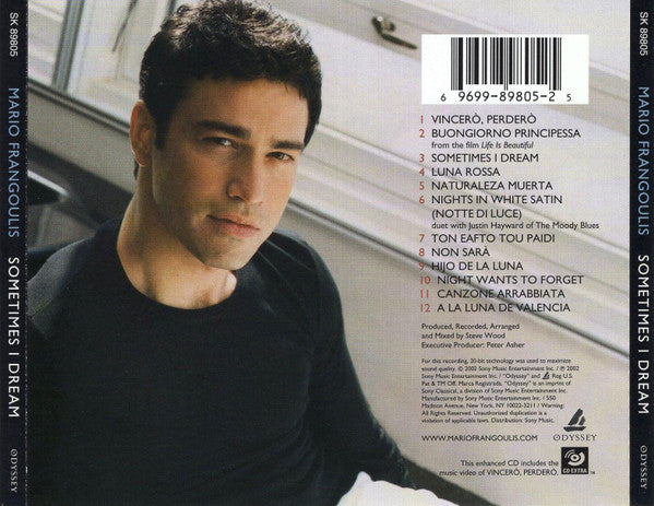 Mario Frangoulis : Sometimes I Dream (CD, Album, Enh)