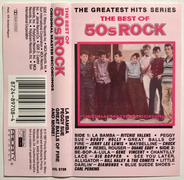 Various : The Best Of 50s Rock (Original Master Recordings) (Cass, Comp, Dol)