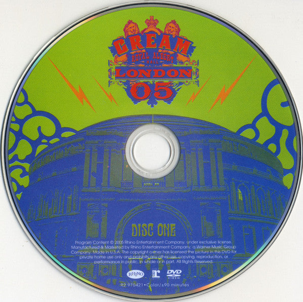 Cream (2) : Royal Albert Hall - London - May 2-3-5-6 05 (2xDVD-V, Multichannel, NTSC)