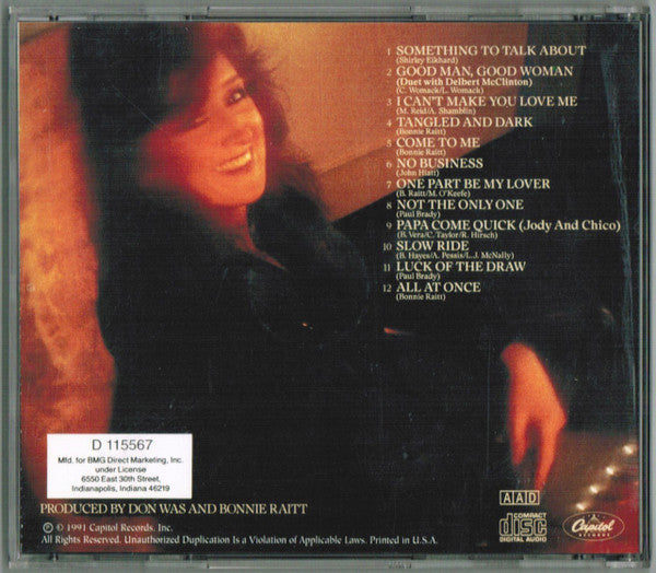 Bonnie Raitt : Luck Of The Draw (CD, Album, Club, BMG)