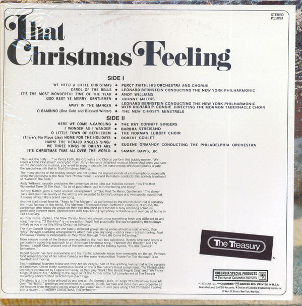 Various - That Christmas Feeling (LP) (G+) - Endless Media