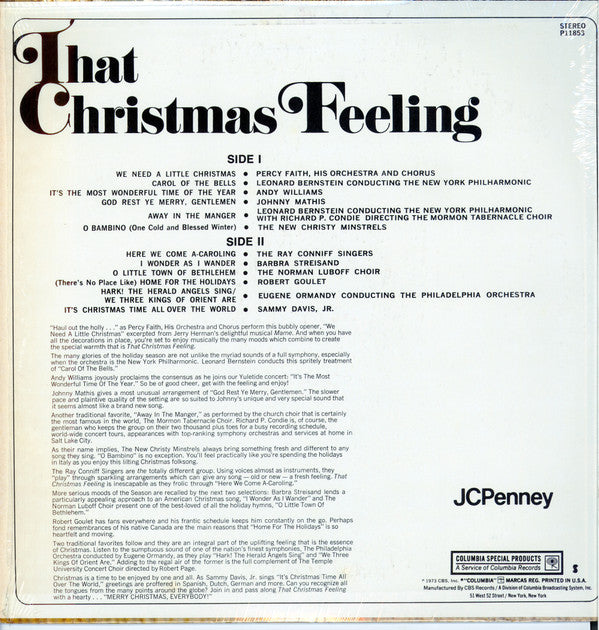 Various - That Christmas Feeling (LP) (G+) - Endless Media