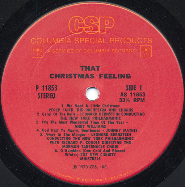 Various - That Christmas Feeling (LP) (G+) - Endless Media