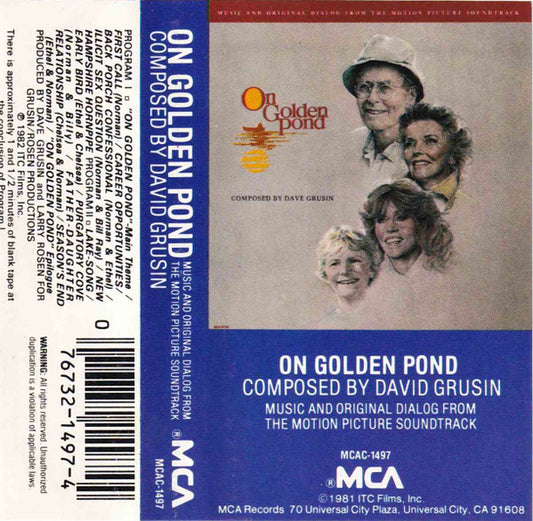 Dave Grusin : Music And Original Dialog From The Motion Picture Soundtrack "On Golden Pond" (Cass, Album)