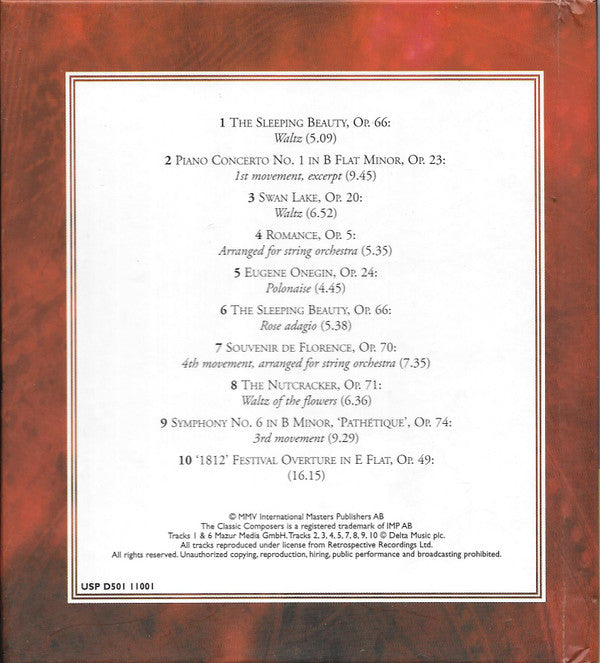 Pyotr Ilyich Tchaikovsky : Poetry & Passion (CD, Comp, Har)
