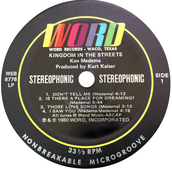 Ken Medema : Kingdom In The Streets (LP)