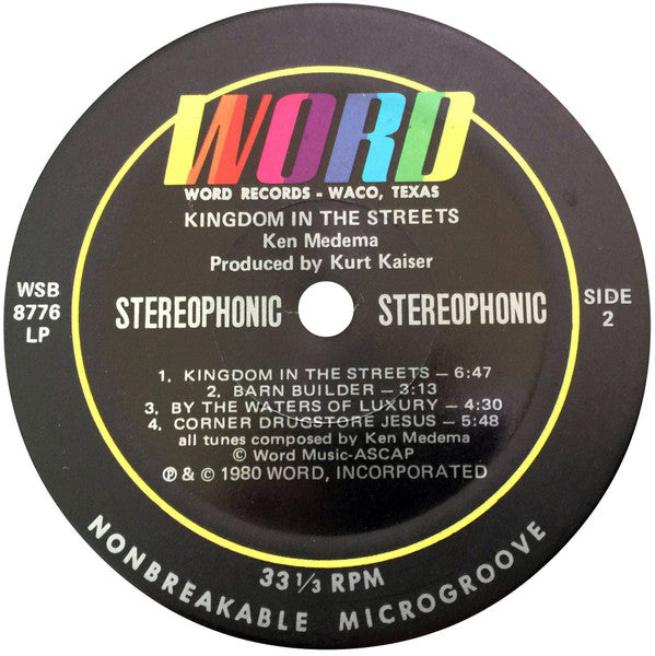 Ken Medema : Kingdom In The Streets (LP)