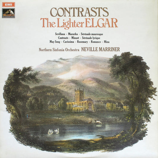 Sir Edward Elgar - Northern Sinfonia with Sir Neville Marriner - Contrasts-The Lighter Elgar (LP) (VG) - Endless Media