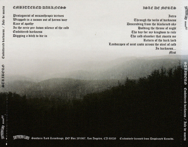 Striborg : Embittered Darkness / Isle De Morts (CD, Album)