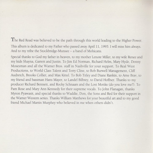 Bill Miller (6) : The Red Road (CD, Album)