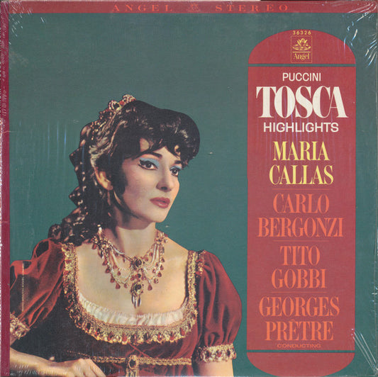 Giacomo Puccini - Maria Callas, Carlo Bergonzi, Tito Gobbi, Georges Prêtre : Tosca - Highlights (LP, Album)