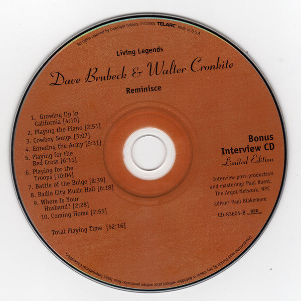 Dave Brubeck : Private Brubeck Remembers (2xCD, Album, Ltd)