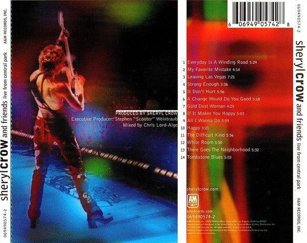 Sheryl Crow And Friends Of Sheryl Crow : Live From Central Park (CD, Album,  Ma)