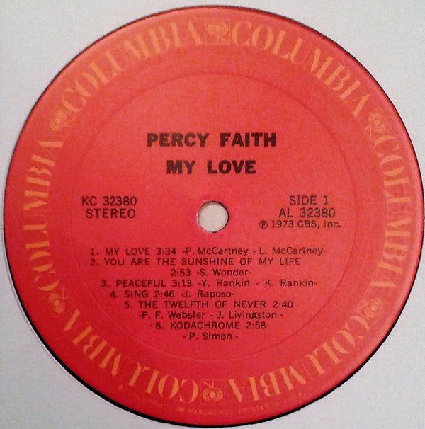 Percy Faith : My Love (LP, Album)