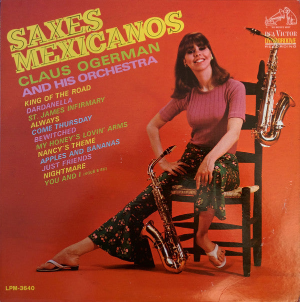 The Claus Ogerman Orchestra : Saxes Mexicanos (LP, Album, Mono)