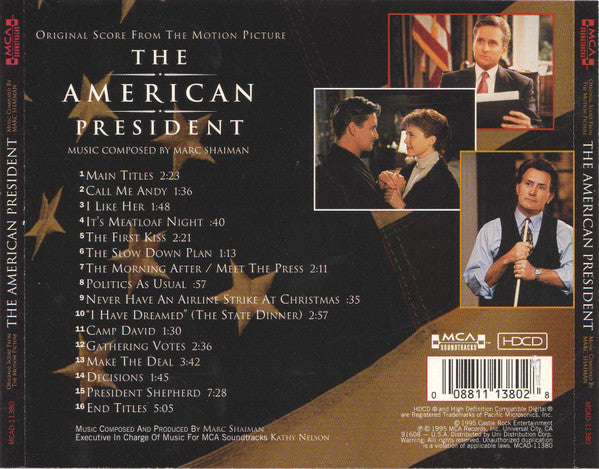 Marc Shaiman : The American President (Original Score From The Motion Picture) (HDCD, Album)