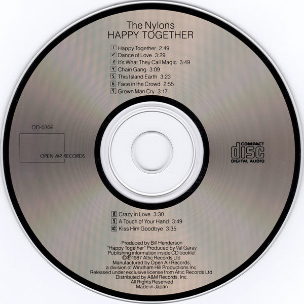 The Nylons : Happy Together (CD, Album, Nip)