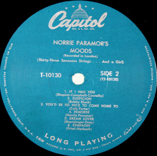 Norrie Paramor : Norrie Paramor's Moods (LP, Album, Mono)