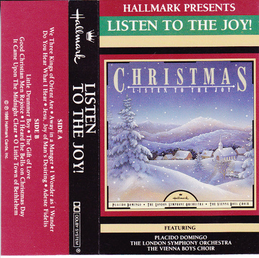 Placido Domingo / London Symphony Orchestra / Die Wiener Sängerknaben - Christmas: Listen To The Joy (Cassette) (VG+) - Endless Media