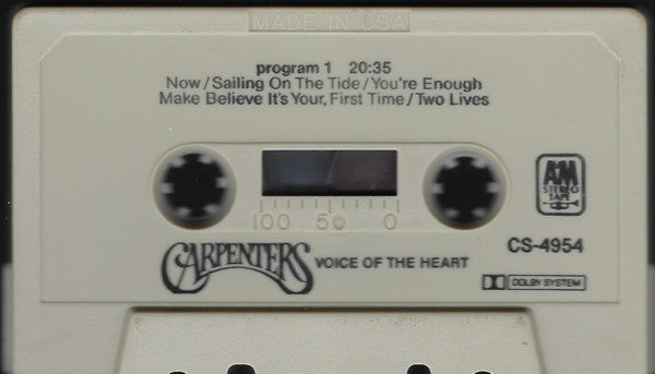 Carpenters : Voice Of The Heart (Cass, Album, Dol)