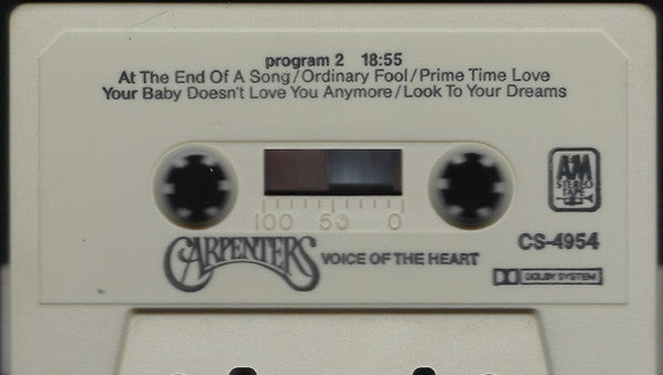 Carpenters : Voice Of The Heart (Cass, Album, Dol)