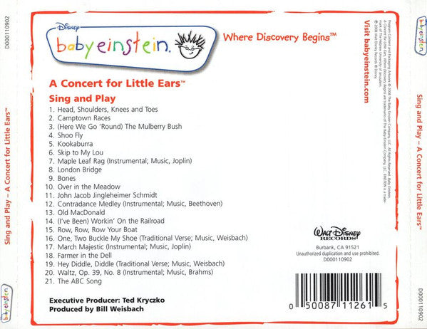 The Baby Einstein Music Box Orchestra : Sing And Play (CD, Album)