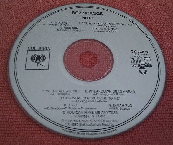 Boz Scaggs : Hits! (CD, Comp, RE, RP, Son)