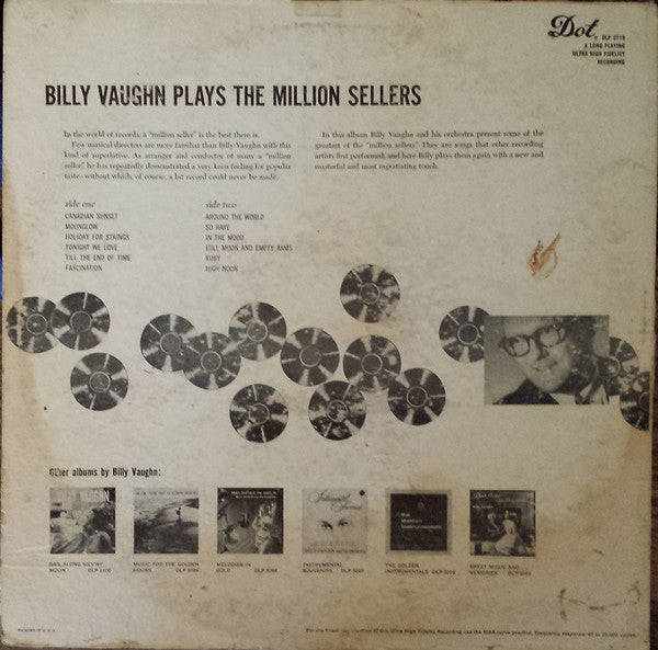 Billy Vaughn : Billy Vaughn Plays The Million Sellers (LP, Album)