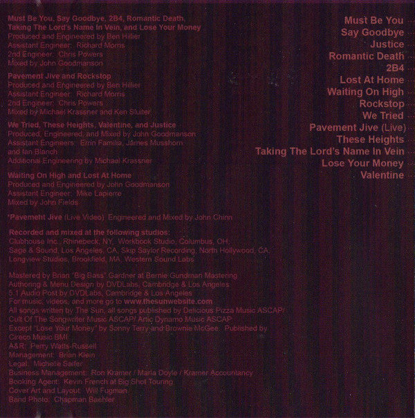 The Sun (3) : Blame It On The Youth (DVD-V)