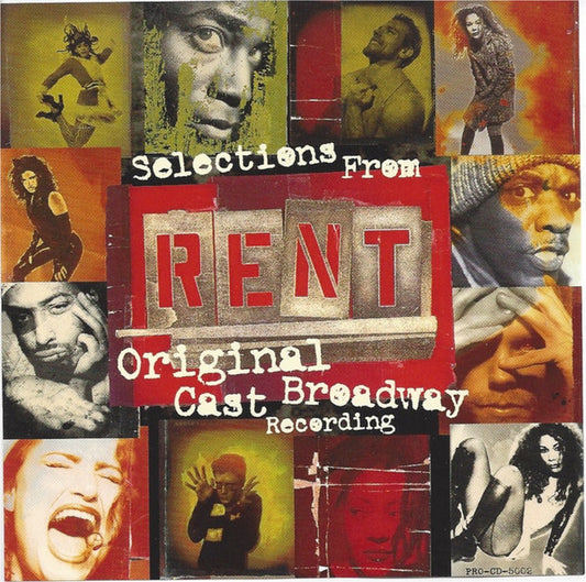 Jonathan Larson : Selections From Rent - Original Broadway Cast Recording (CD, Comp, Promo)