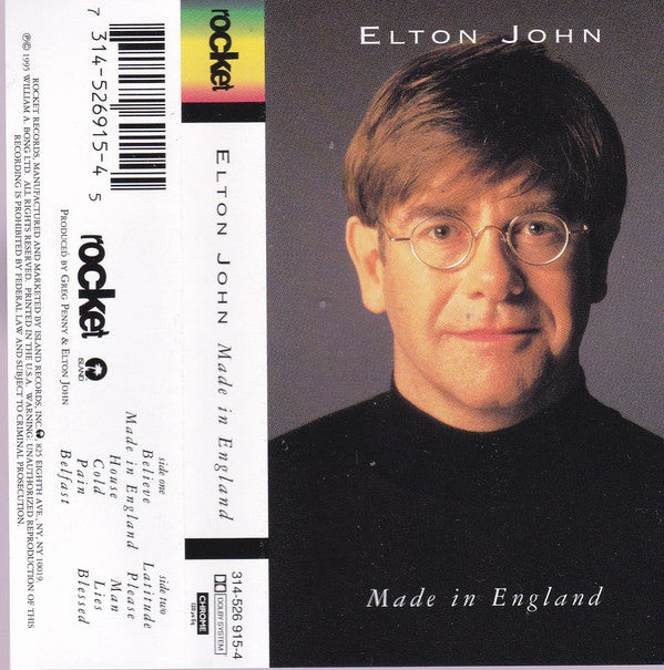 Elton John : Made In England (Cass, Album)