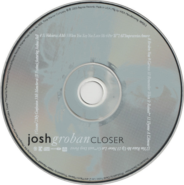 Josh Groban : Closer (CD, Album, Enh, Cin)