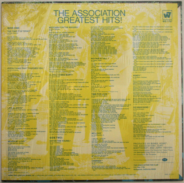 The Association (2) : Greatest Hits! (LP, Comp, Ter)