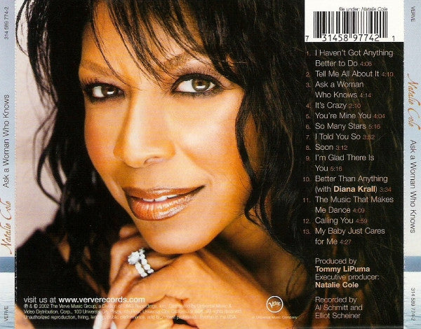 Natalie Cole : Ask A Woman Who Knows (CD, Album)