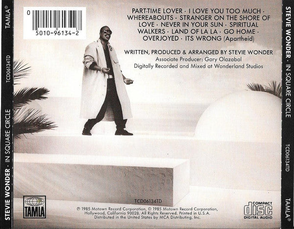Stevie Wonder : In Square Circle (CD, Album)