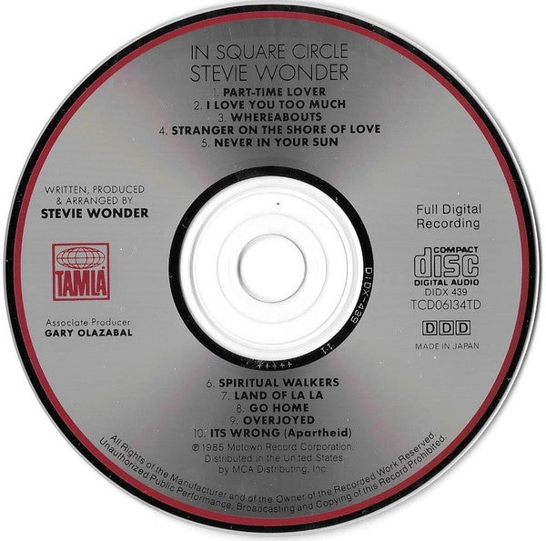 Stevie Wonder : In Square Circle (CD, Album)