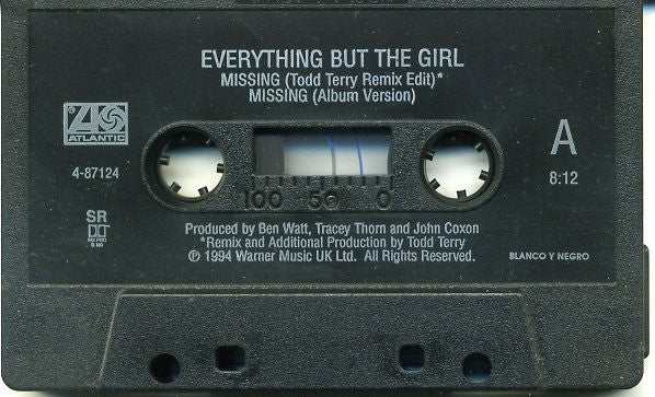 Everything But The Girl : Missing (Cass, Single)