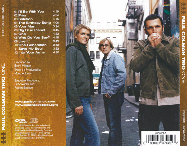 Paul Colman Trio : One (CD, Album)