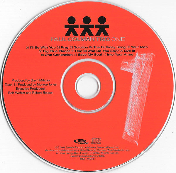 Paul Colman Trio : One (CD, Album)