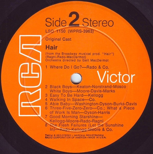 Various : Hair  (The American Tribal Love-Rock Musical) (LP, Album, RE, H, )