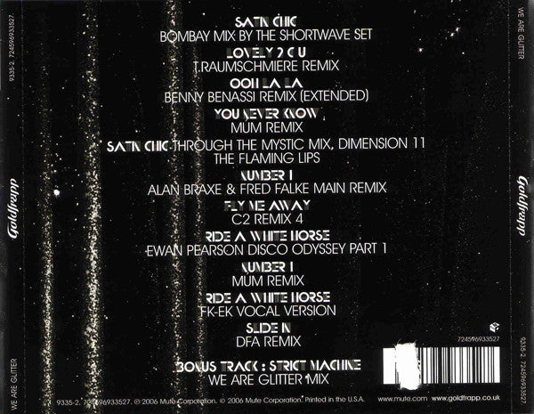 Goldfrapp : We Are Glitter (CD, Comp)
