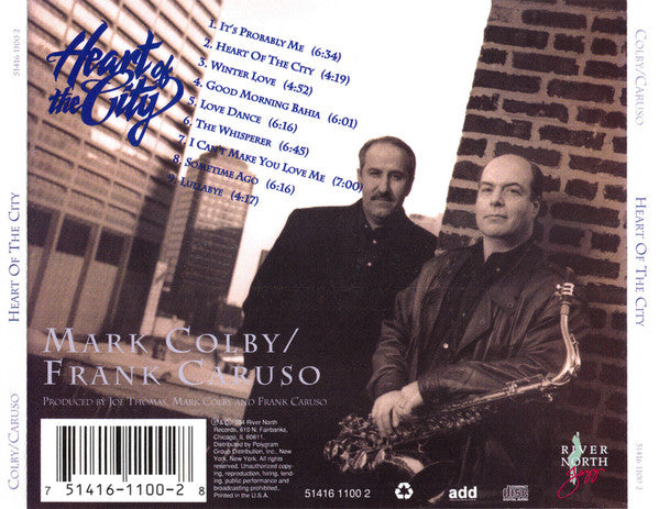 Mark Colby / Frank Caruso (4) : Heart Of The City (CD, Album)