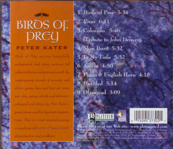 Peter Kater : Birds Of Prey (CD, Album)