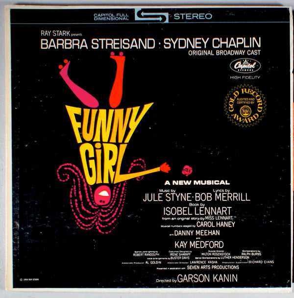 Barbra Streisand, Sydney Chaplin - Funny Girl (Original Broadway Cast) (LP) (VG) - Endless Media