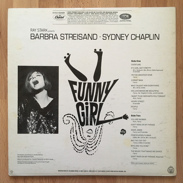 Barbra Streisand, Sydney Chaplin - Funny Girl (Original Broadway Cast) (LP) (VG) - Endless Media